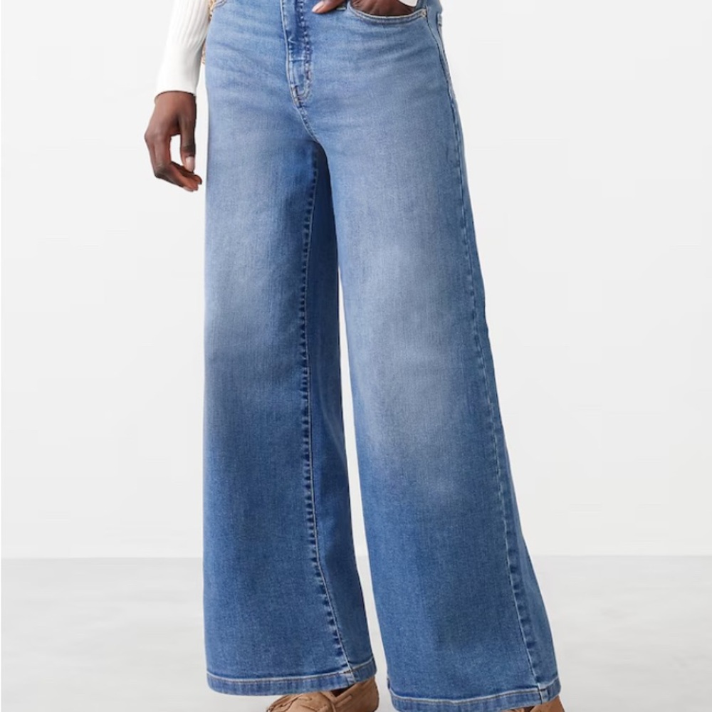 Banana Republic High Rise “Vintage Stretch” Wide Leg Jeans Sz 10 New with tags